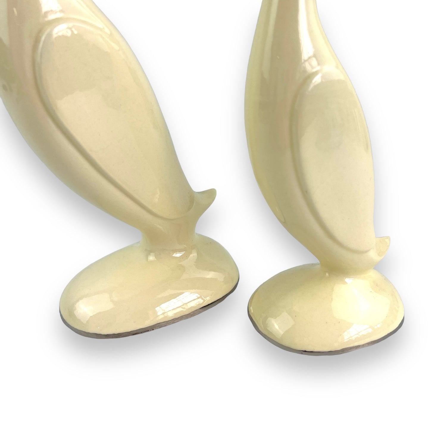 Cream Bird Statue Pair