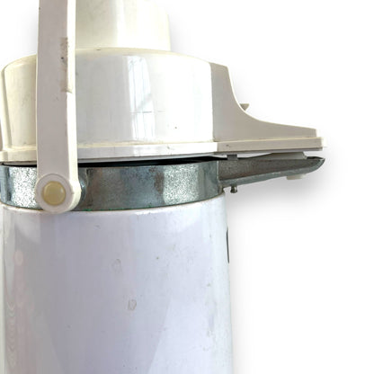 Airpot Thermos – White with Colorful Folk Art Bird Design