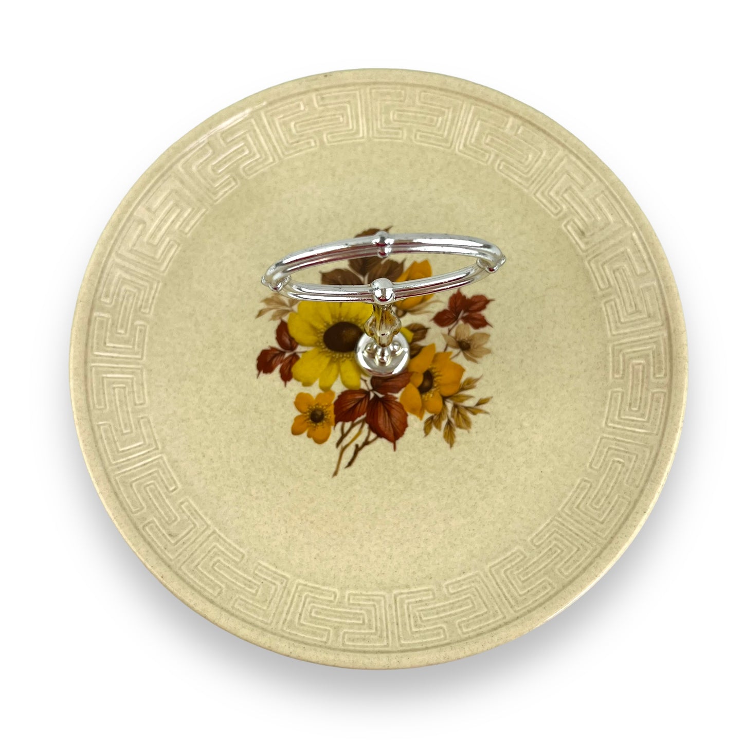 Johnson Australia Cake Plate with silver carry handle