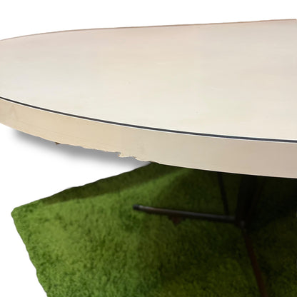 Large Oval Cream Dining Table