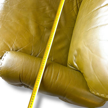 Olive Green Leather Moran Lounge – Australian Made