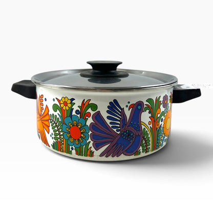 Villeroy & Boch Acapulco Enamel Cooking Pot – Colourful Birds & Flowers