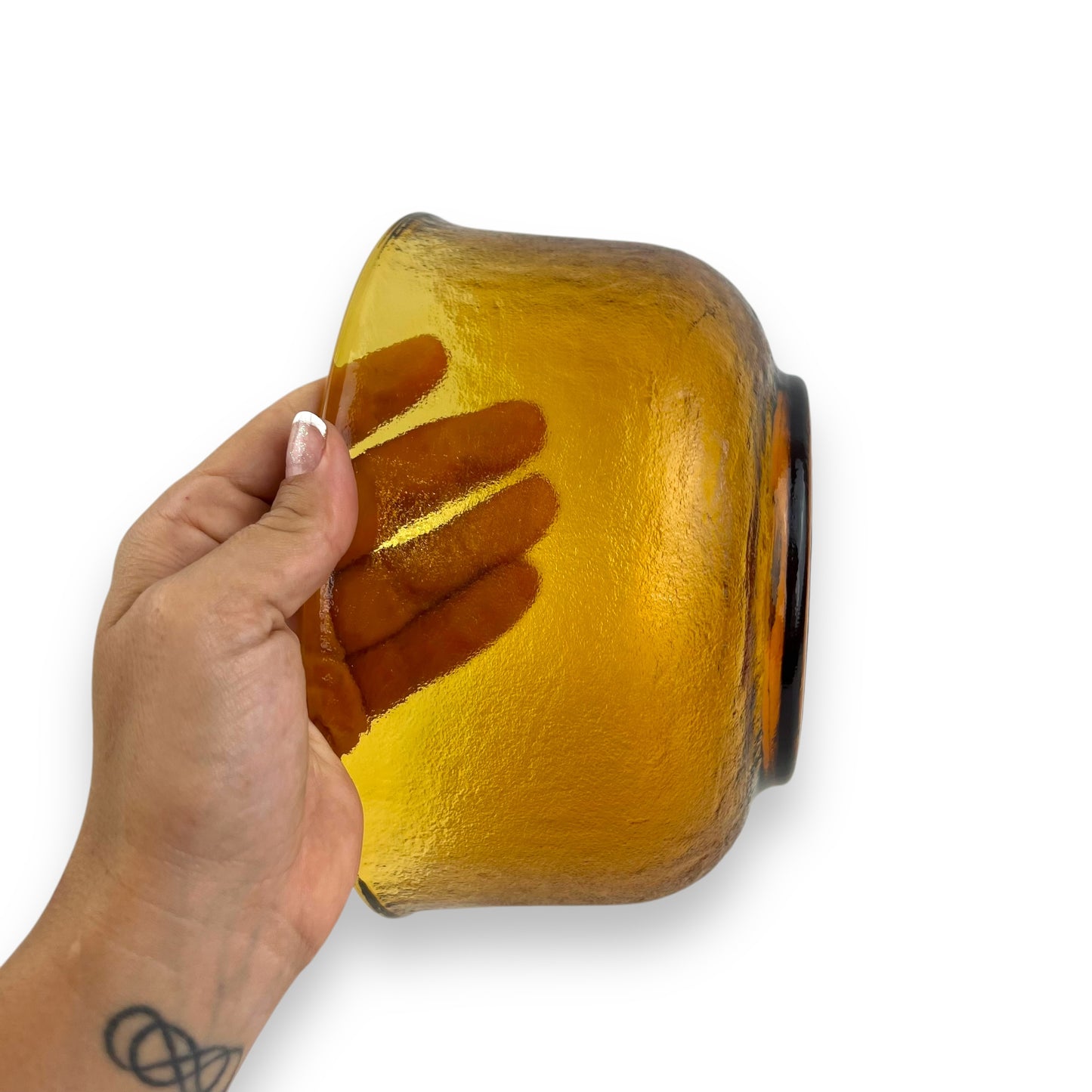 Arcoroc Sierra Large Amber Glass Bowl