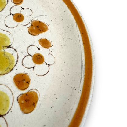 Yellow and Orange Flower Side Plate