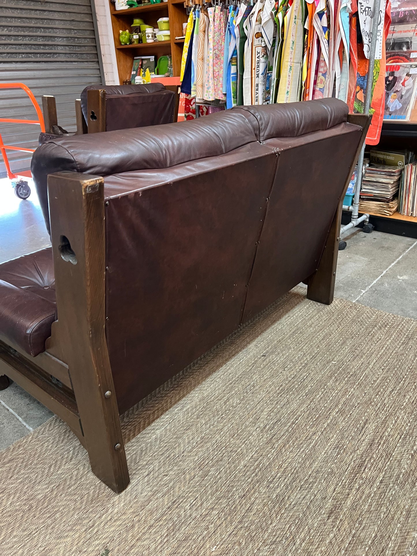 Davis Furniture Leather 2 Seater Sofa – Solid Timber Frame