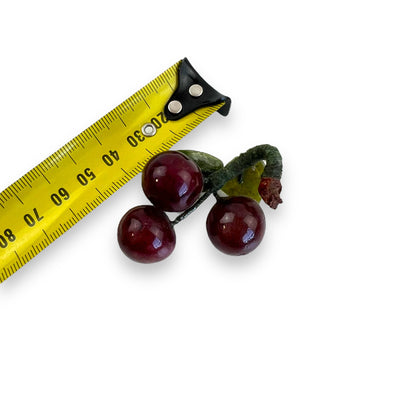 Glass cherry ornament
