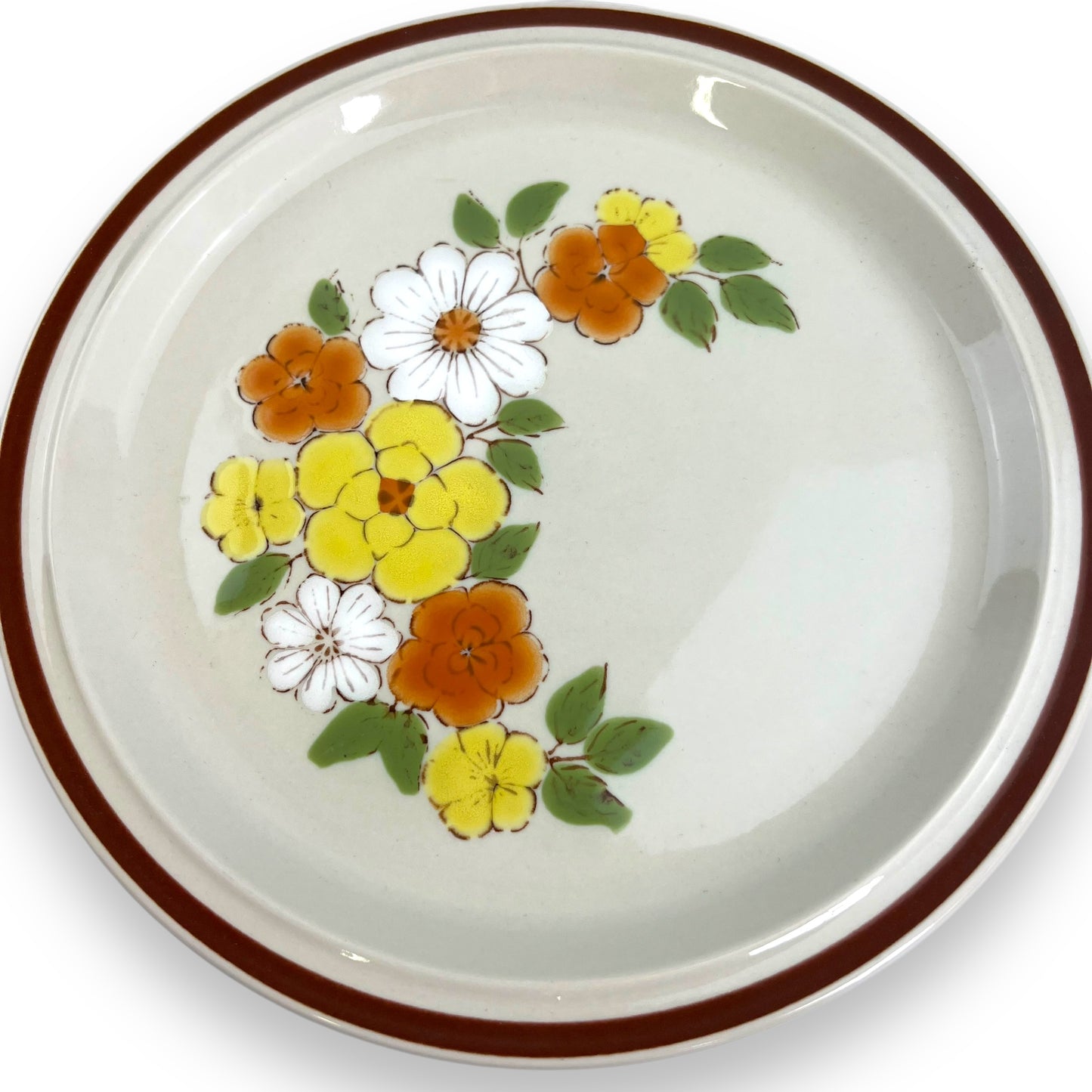 Set of 4 Jardineira Stoneware Floral Dinner Plates - Made in Japan