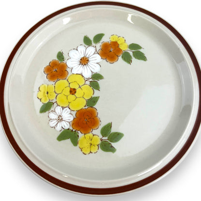 Set of 4 Jardineira Stoneware Floral Dinner Plates - Made in Japan