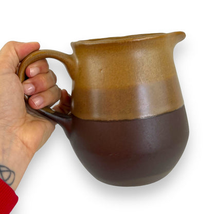 Brown Stripe Ceramic Jug