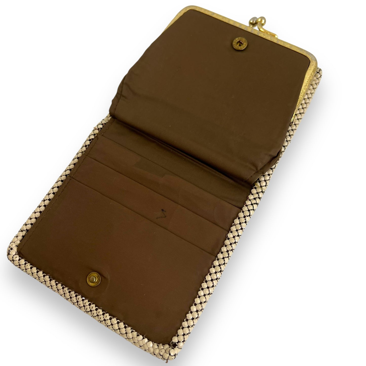 Glomesh Cream Mesh Wallet