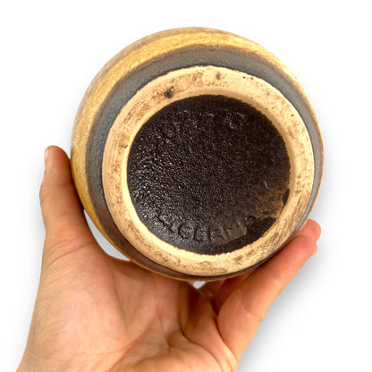 West German Vase brown glaze drip colour