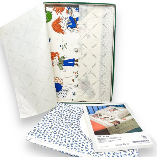 Vintage Children’s Single Bed Sheet Set - Made in Italy