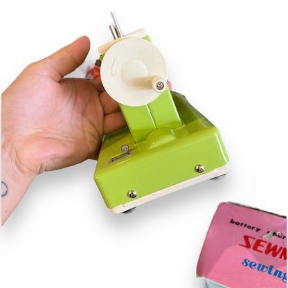 SewMate Battery-Operated Toy Sewing Machine – Green with Original Box