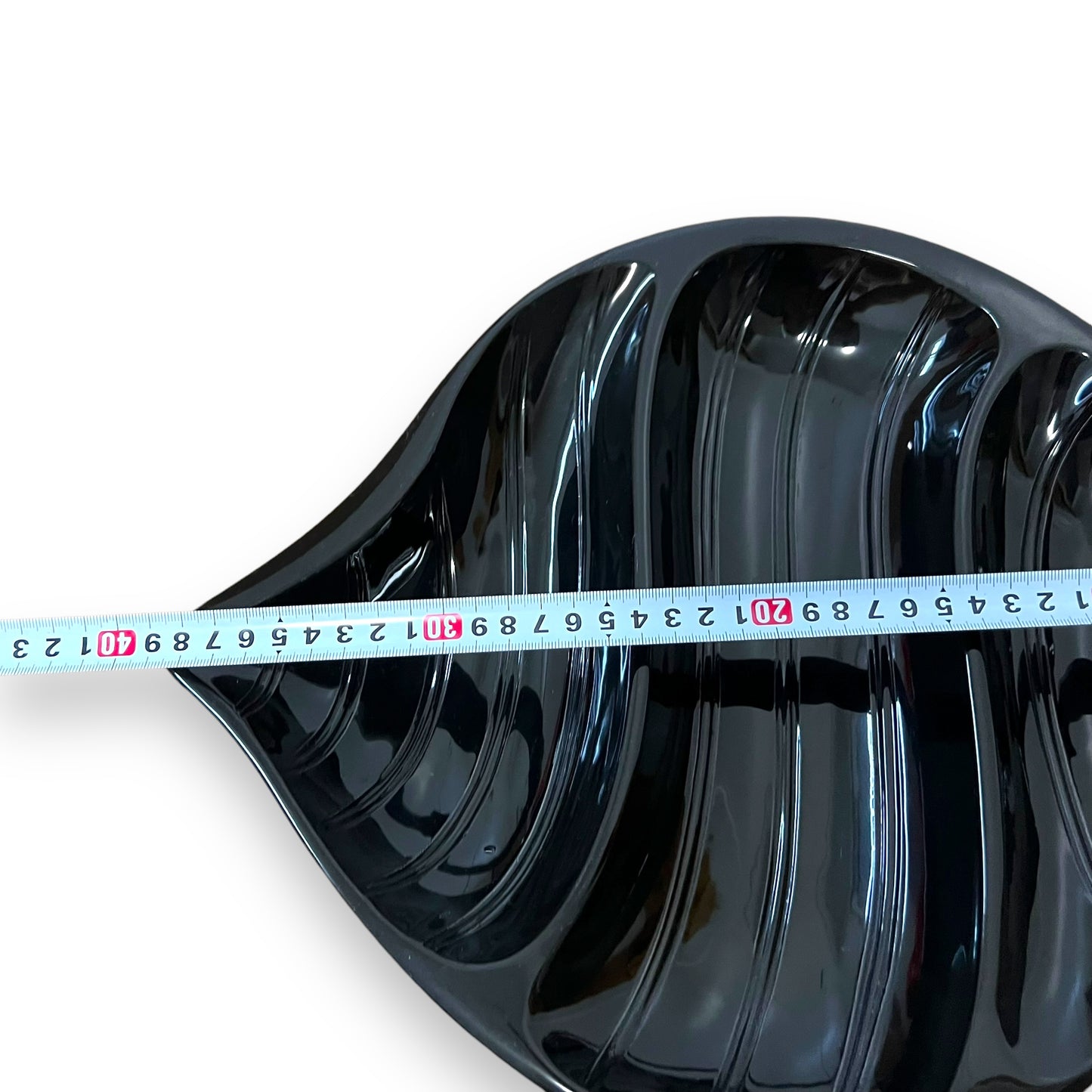 Black Shell-Shaped Serving Platter