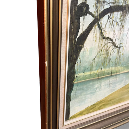 Willow Tree Landscape by Chrileen Petrie – Original Oil Painting