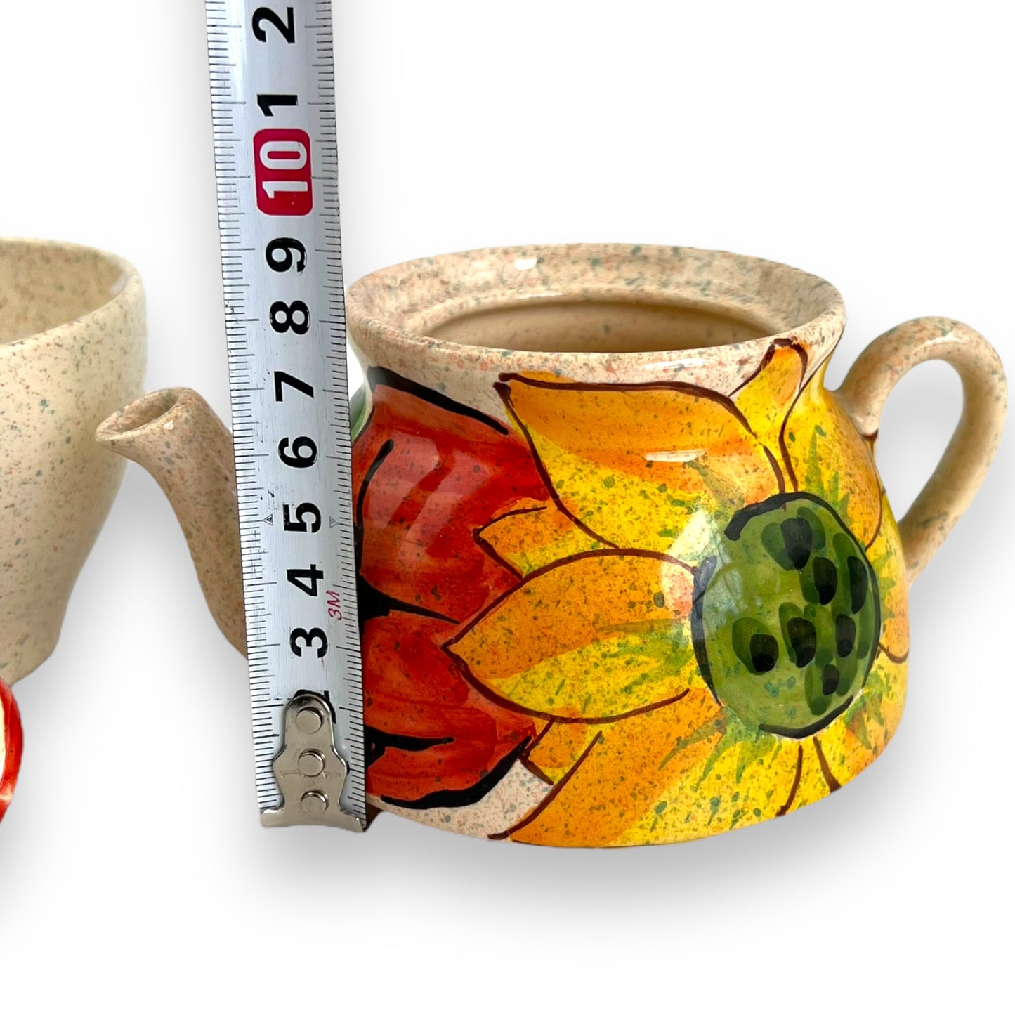 Yellow flower teapot and cup set