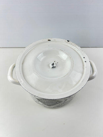 Finel Finland ‘Neptun’ Enamel Lidded Pot – Fish Pattern