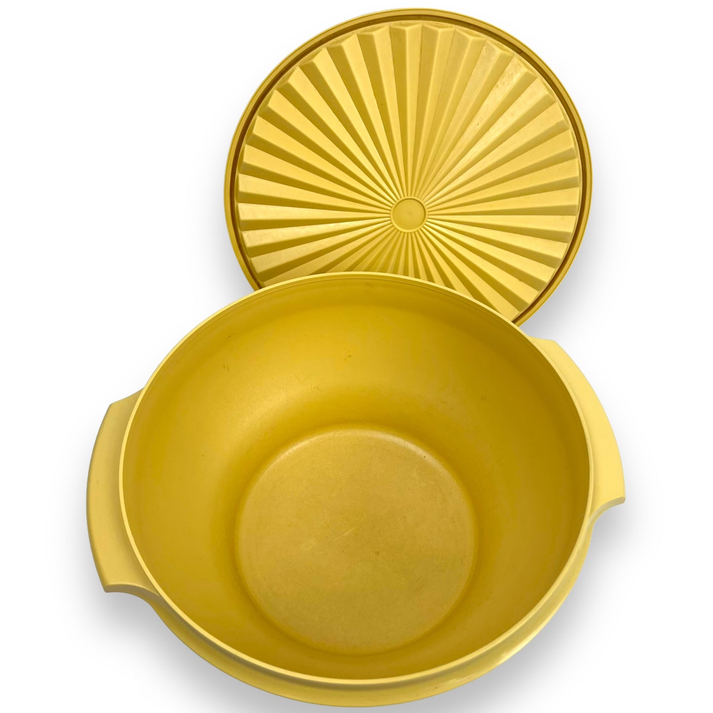 Yellow Tupperware Storage Bowl with lid