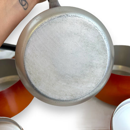 Orange Enamel Steel Cookware Set - 4 Pieces