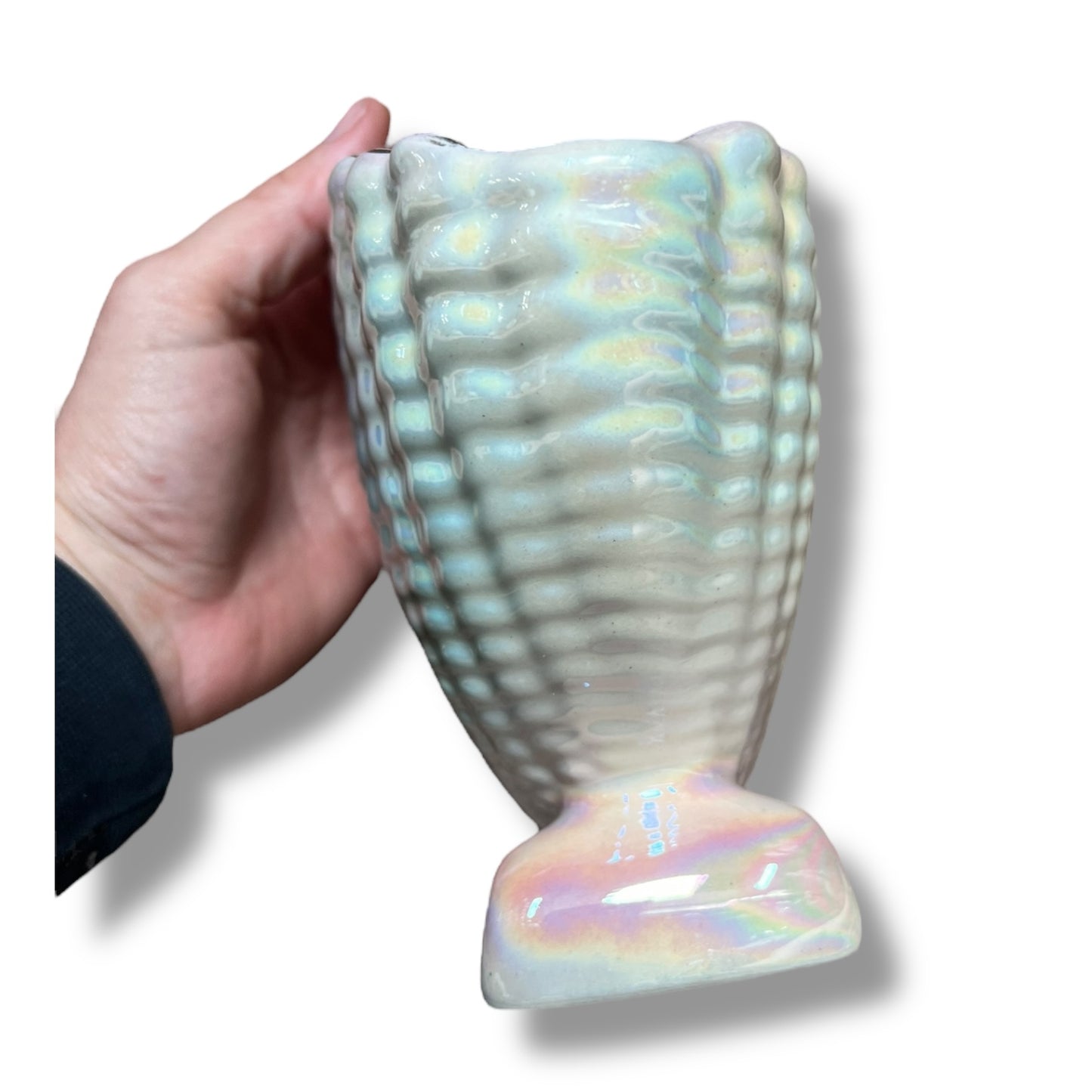 Iridescent Shell Vase