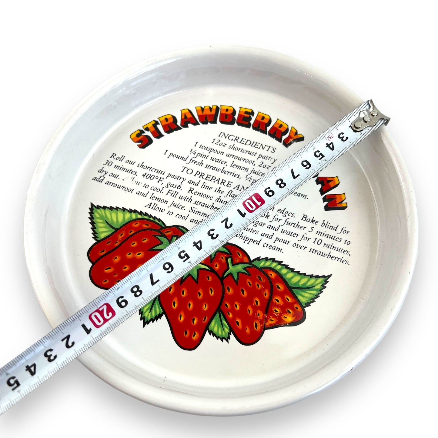 Strawberry Flan Recipe Baking Dish