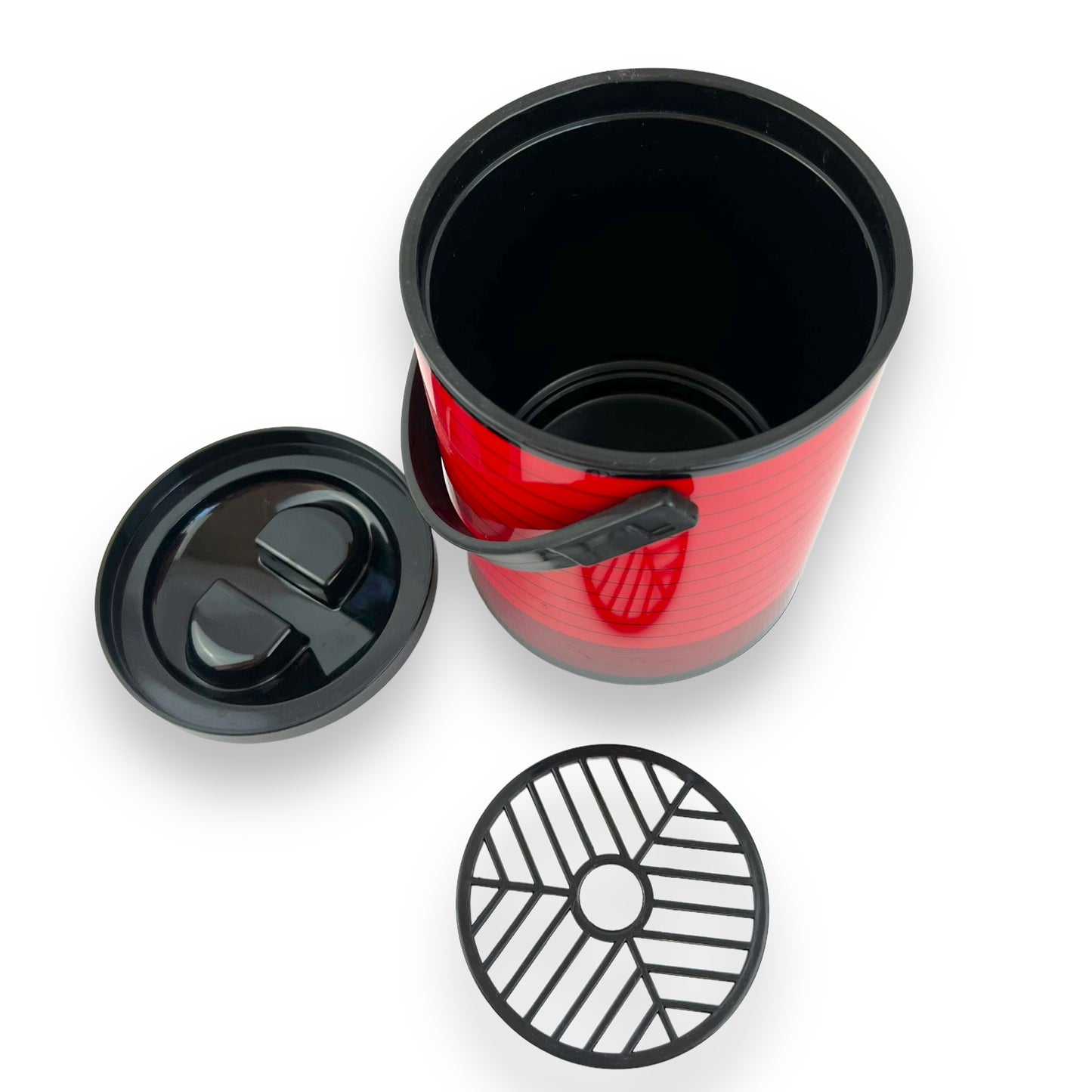 Dynaware Red & Black Plastic Ice Bucket