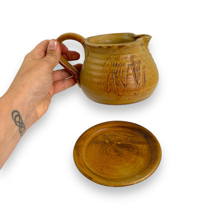 Yarra Glen Pottery Gravy Jug & matching plate