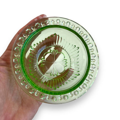 Small Green Glass Bowl
