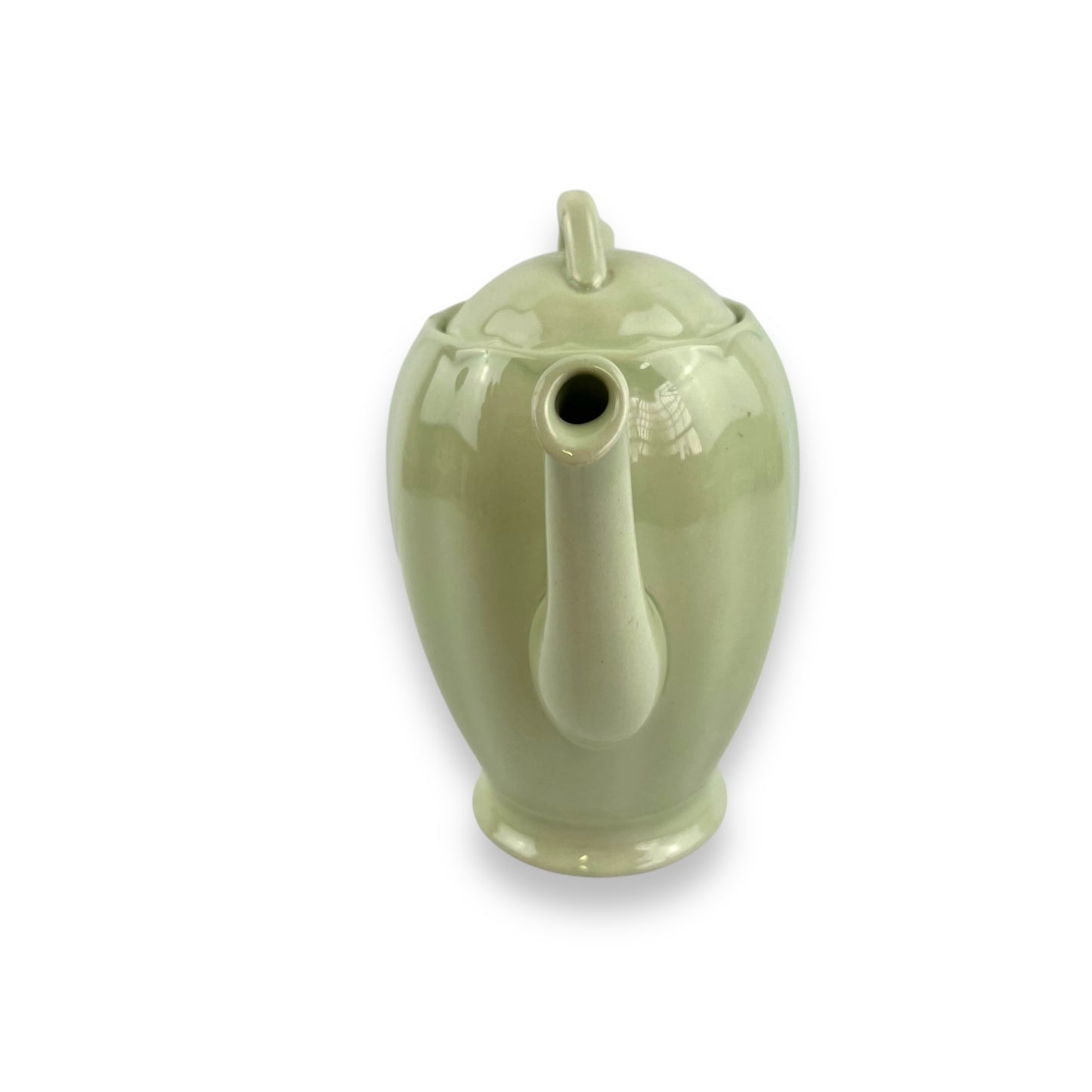 Grindley England Almond Petal Green Ceramic Teapot