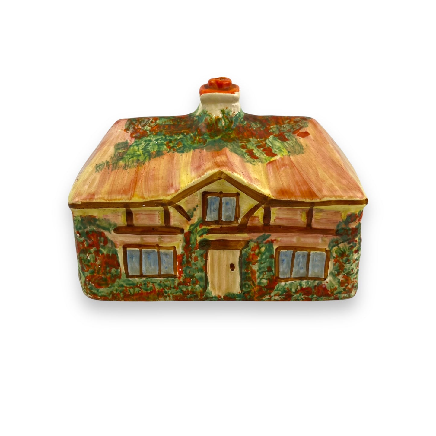 Cottage shaped butter dish lid