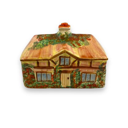 Cottage shaped butter dish lid