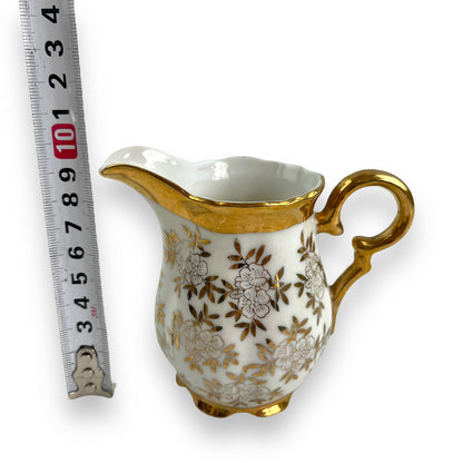 Gold rose pattern small creamer jug - made in Japan