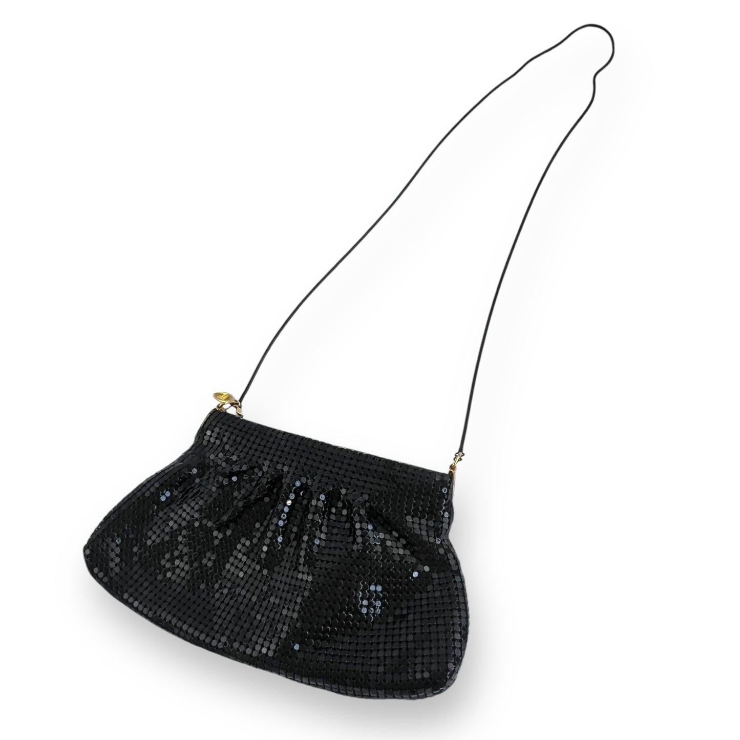Vintage black mesh purse