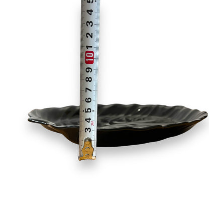 Studio Nova Black Leaf-Shaped Plate