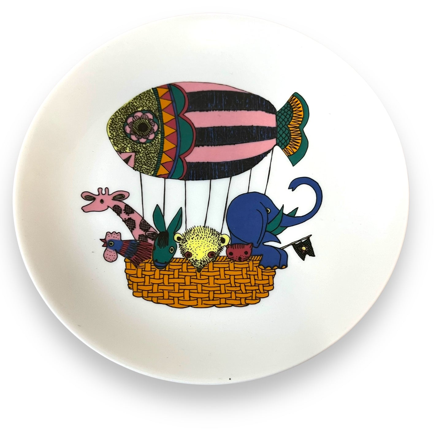Arzberg Germany Plate and Mug Set - Whimsical Hot Air Balloon Design