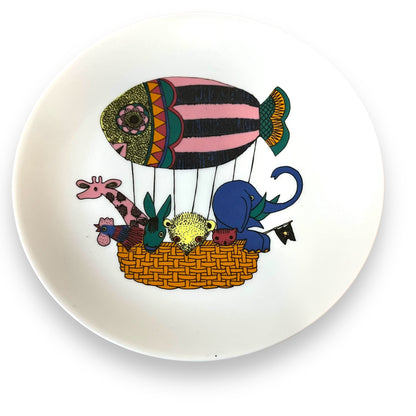 Arzberg Germany Plate and Mug Set - Whimsical Hot Air Balloon Design