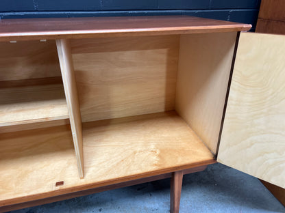 Mid-Century Teak Sideboard with Drawers & Cupboard Storage