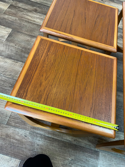 Kalmar Teak Nest of Three Coffee Tables
