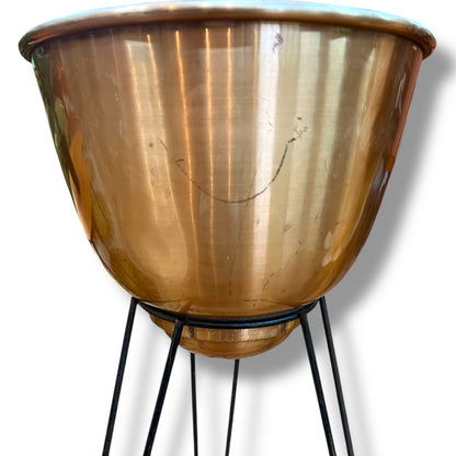 Anodised Metal Planter on Hairpin Stand