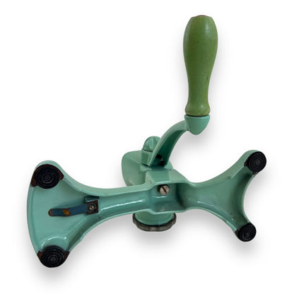 Harper Cast Iron Green Enamel Food Grinder Mincer, Meat mince grinder cast iron chopper