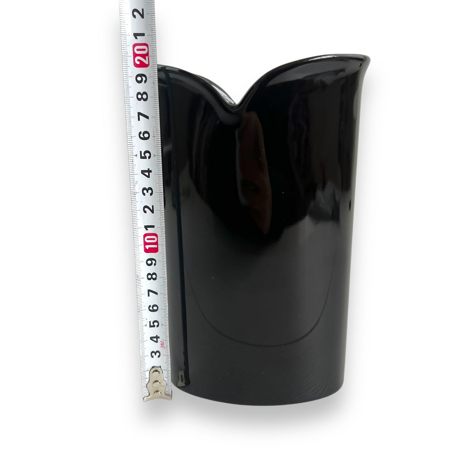 Black ceramic Vase - Made in Japan