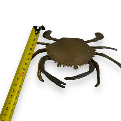 Brass crab ashtray/trinket box