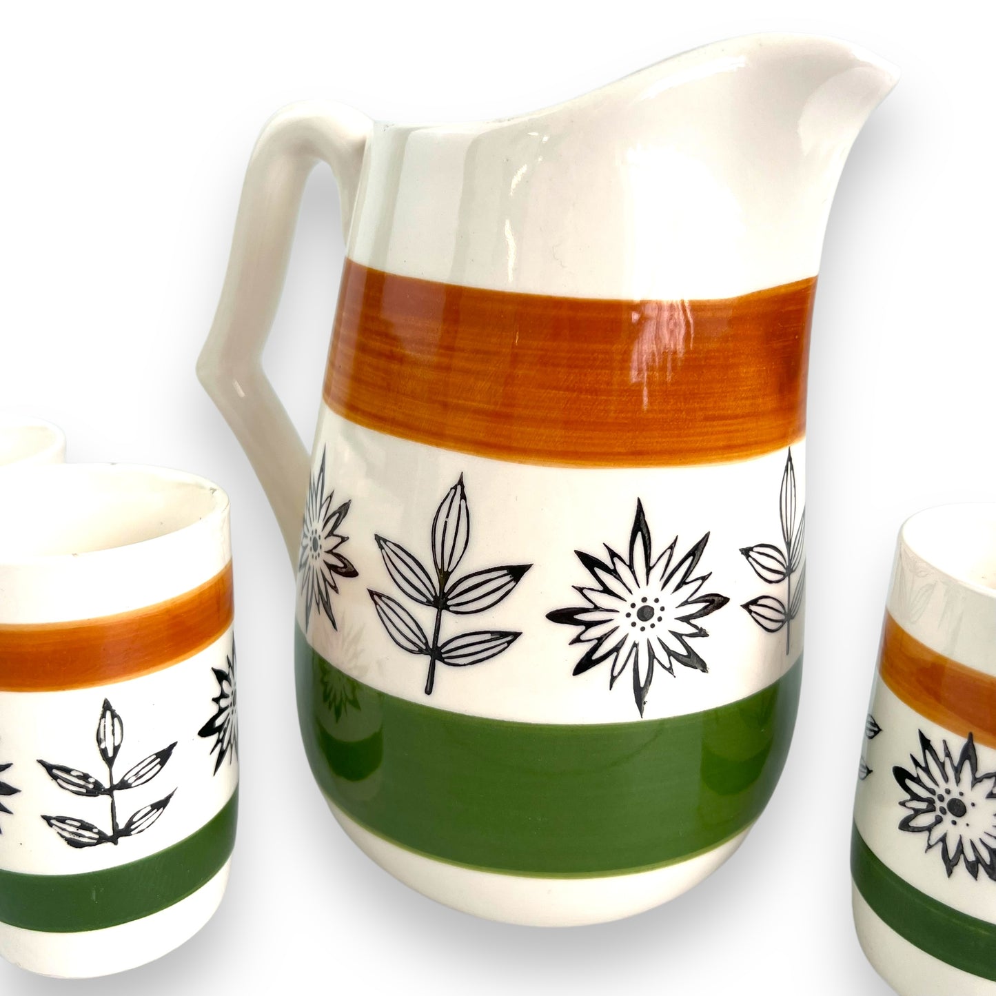 Royal Sealy MCM Pitcher and Cups Set