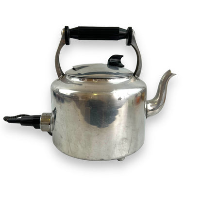 Electric Kettle - Polished Aluminum Metal Jug