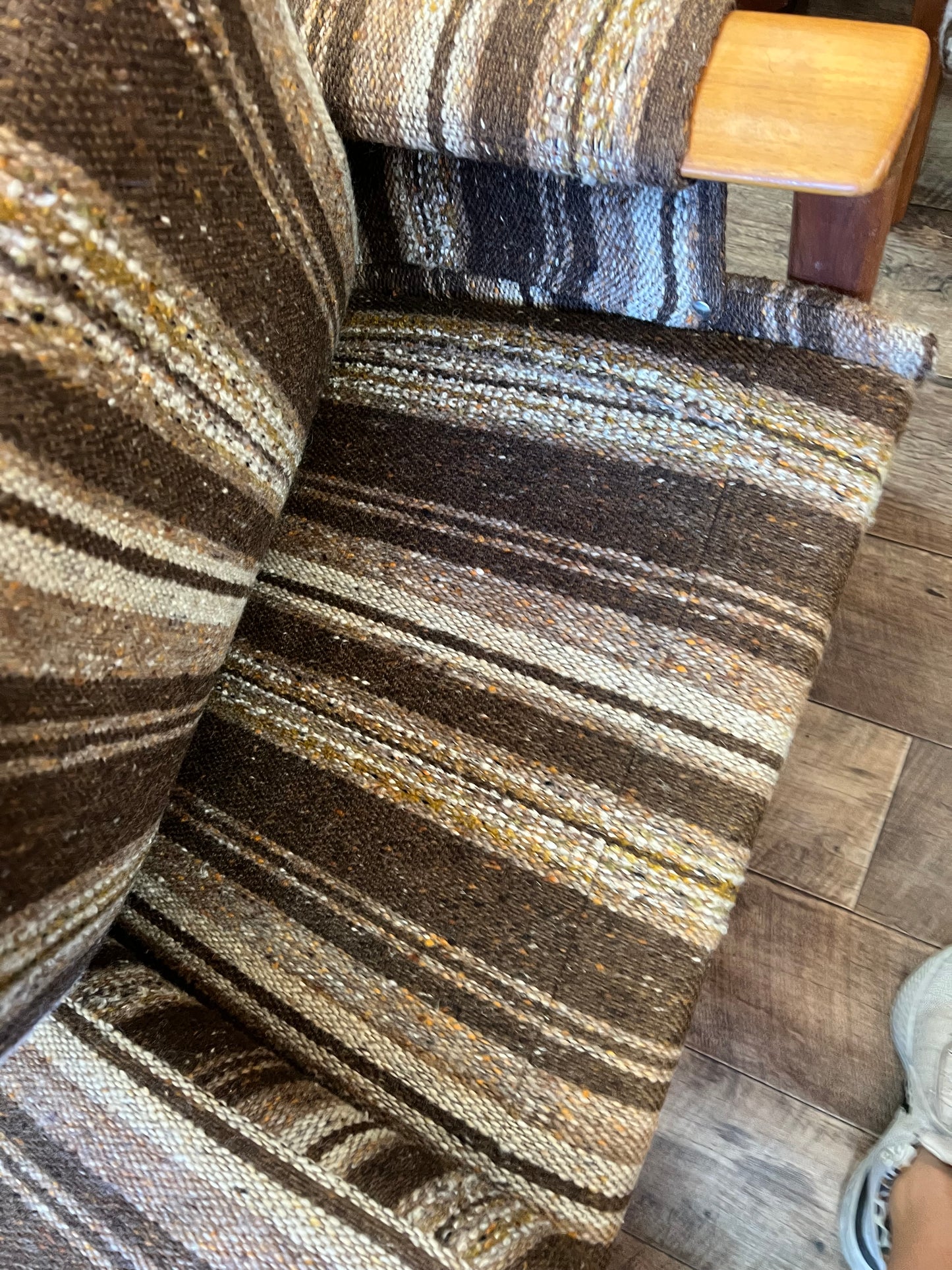 Tessa T21 Two Seater Lounge / Sofa – Brown Stripe Upholstery