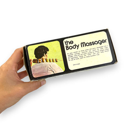 Wooden bead body massager in original box