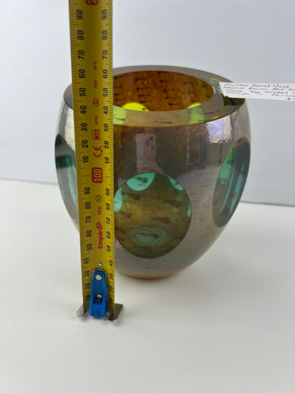 Molten Jewel Vase – Hand Blown Art Glass by Global Views, Made in Poland