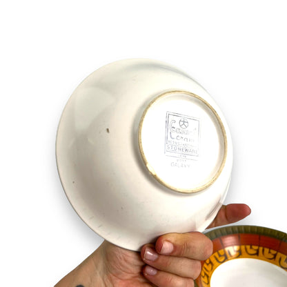Casual Ceram “Galaxy” pattern stoneware bowl set of 3