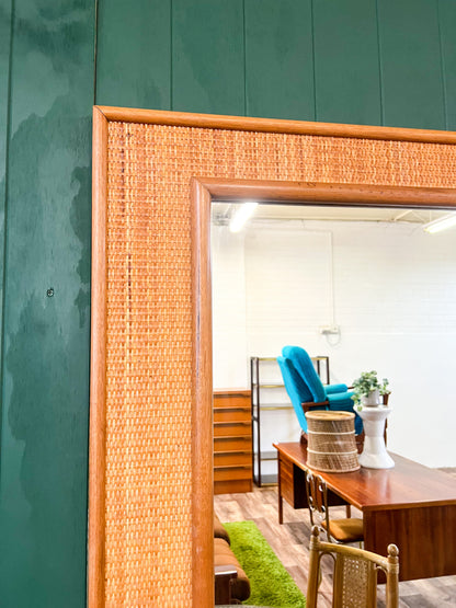 Large Cane Mirror