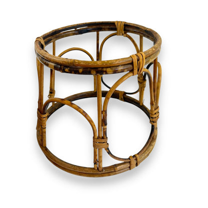 Tortoiseshell Cane Plant Pot & Stand